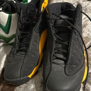 Black and Yellow Sneakers